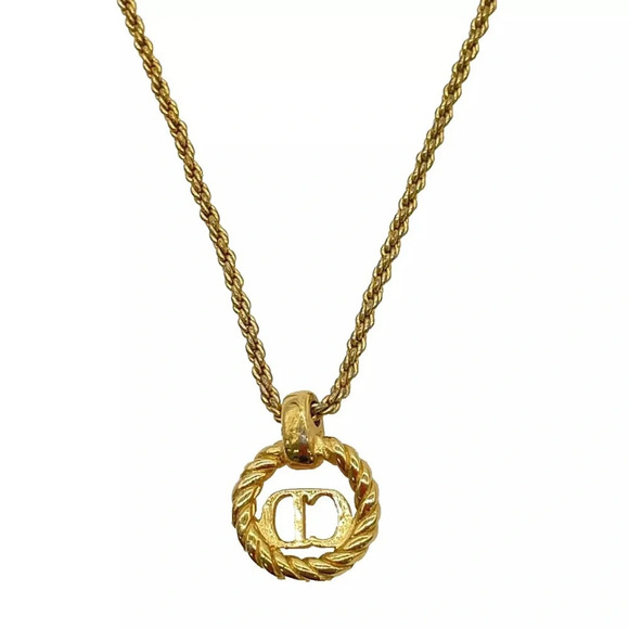 Authentic Christian Dior CD Necklace - Picture 4 of 11